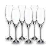 Jogo 6 Taças de Cristal Carduelis Espumante 290 ml