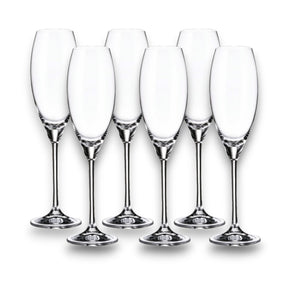 Jogo 6 Taças de Cristal Carduelis Espumante 290 ml